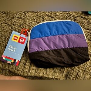 LEGO Blue and Purple Nylon Pouch